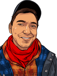 An illustrated portrait of Brandon.