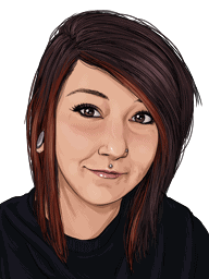 An illustrated portrait of Cheyenne.